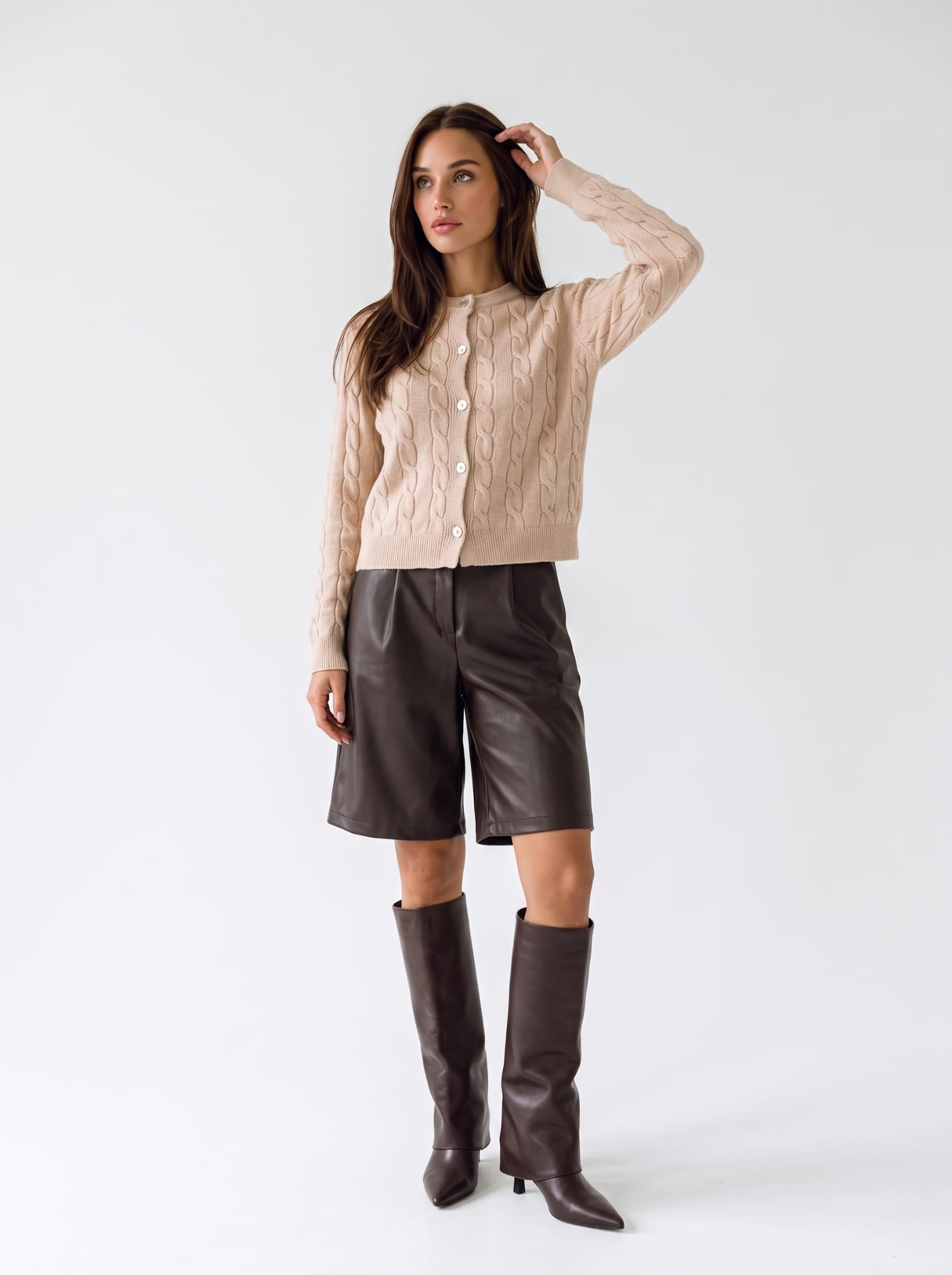Cardigan Léonie - Rosa cipria Cardigan donna