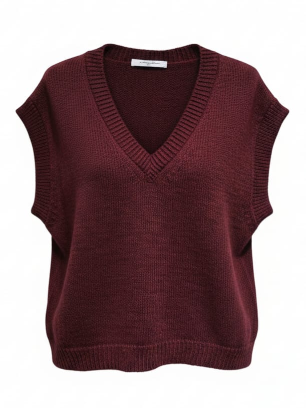 Fiorenza – Pull lana morbido everyday Bordeaux donna