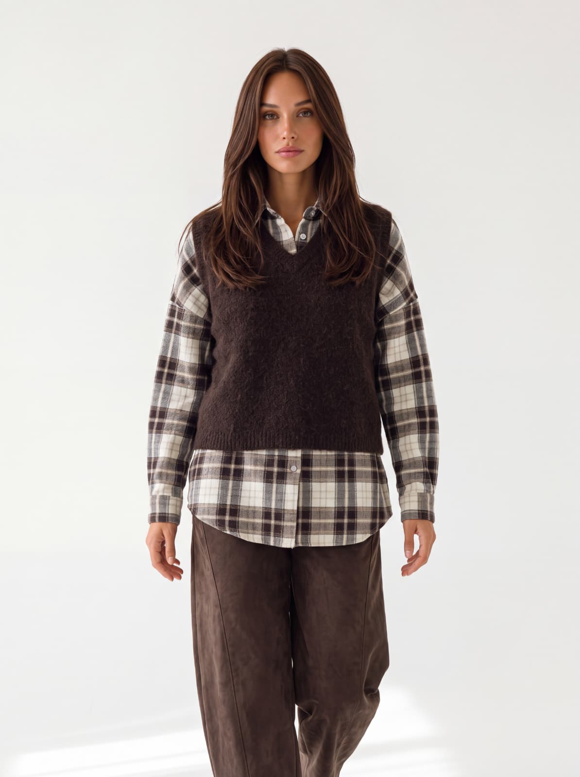 Gilet Delphine – Marrone Maglia donna