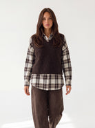 Gilet Delphine – Marrone Maglia donna