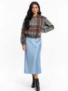 Bomber Arisa - Marrone e azzurro donna