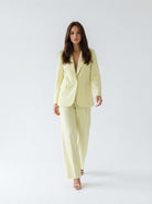 Pantalone Iris palazzo – Giallo donna