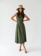 Abito Chemisier Olive - Verde donna